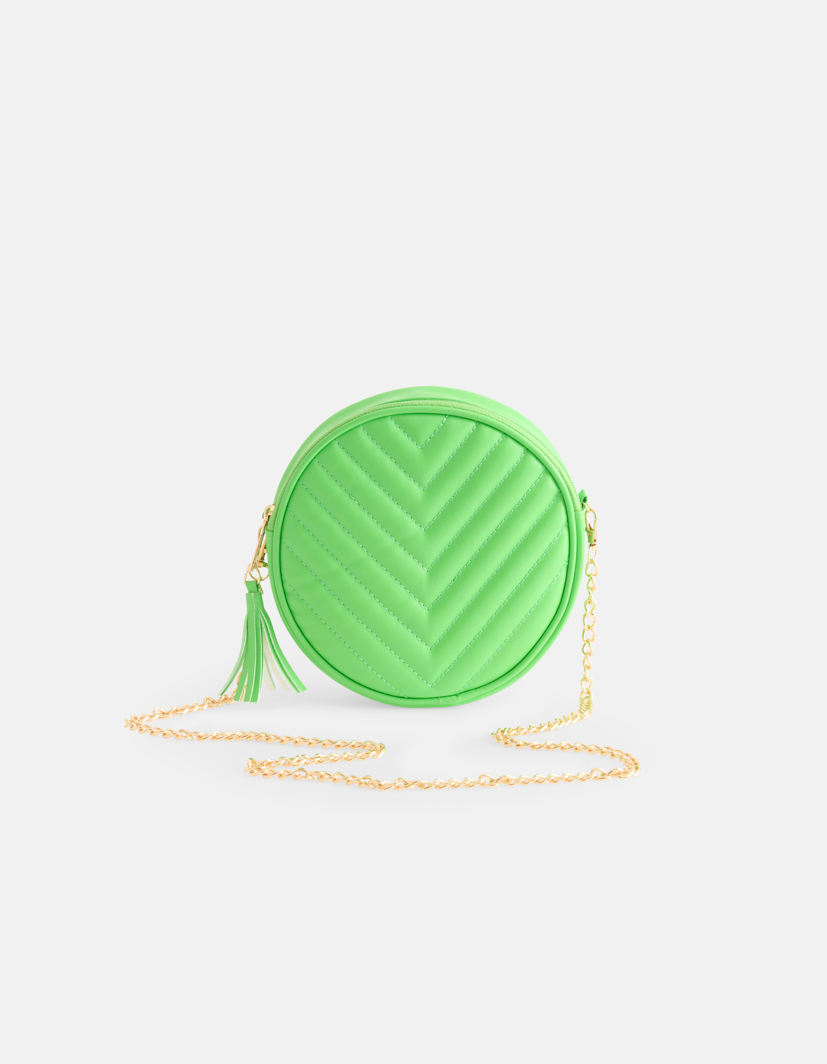 Runde gepolsterte Tasche Grün SHOEBY ACCESSOIRES