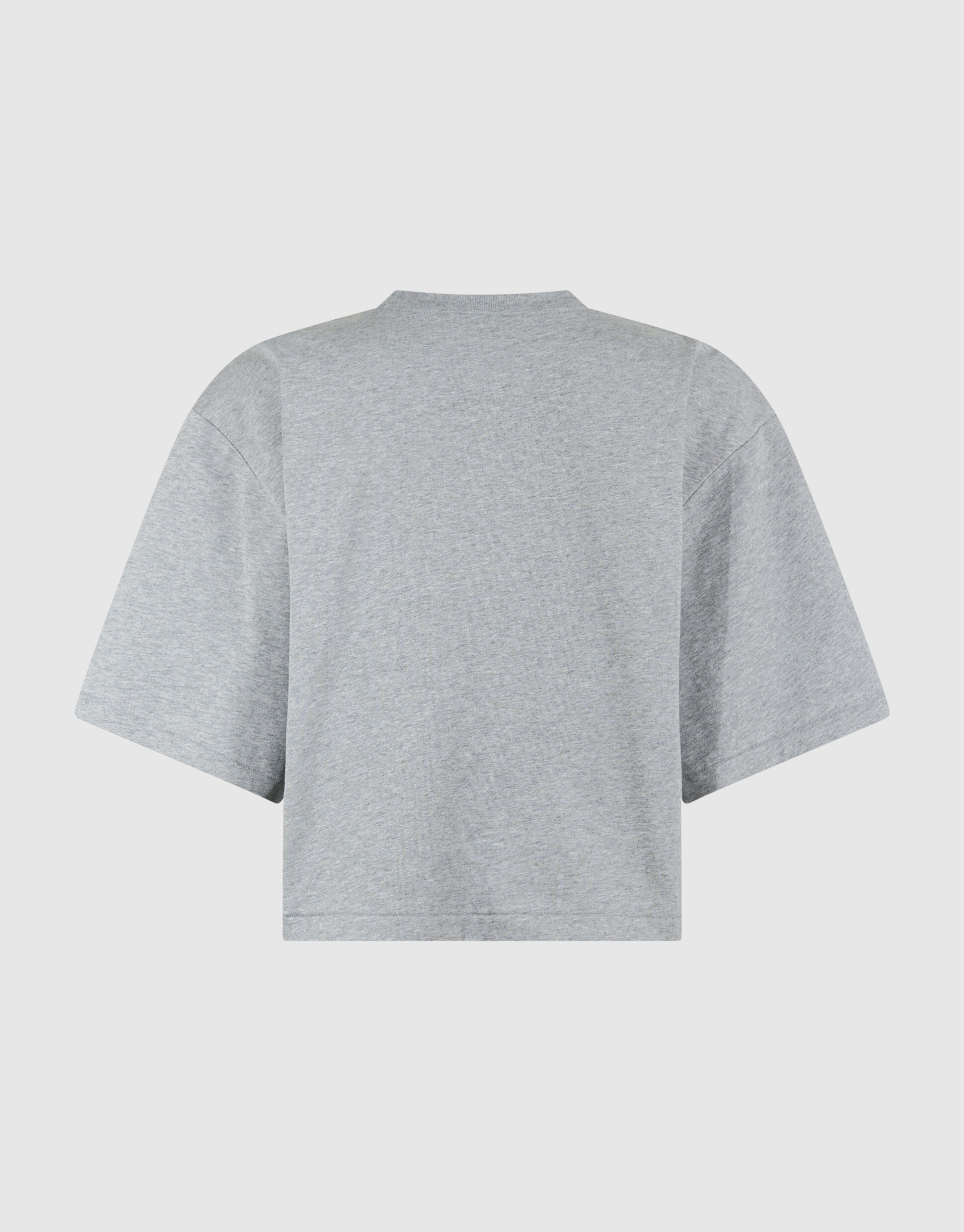 Cropped Boxy Fit T-Shirt Hellgrau SHOEBY WOMEN