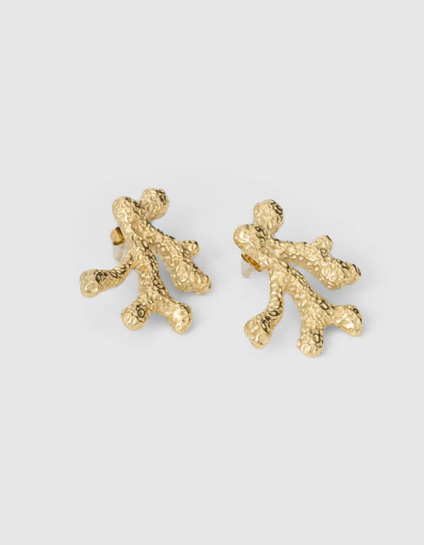 Korallenohrringe Gold SHOEBY ACCESSOIRES
