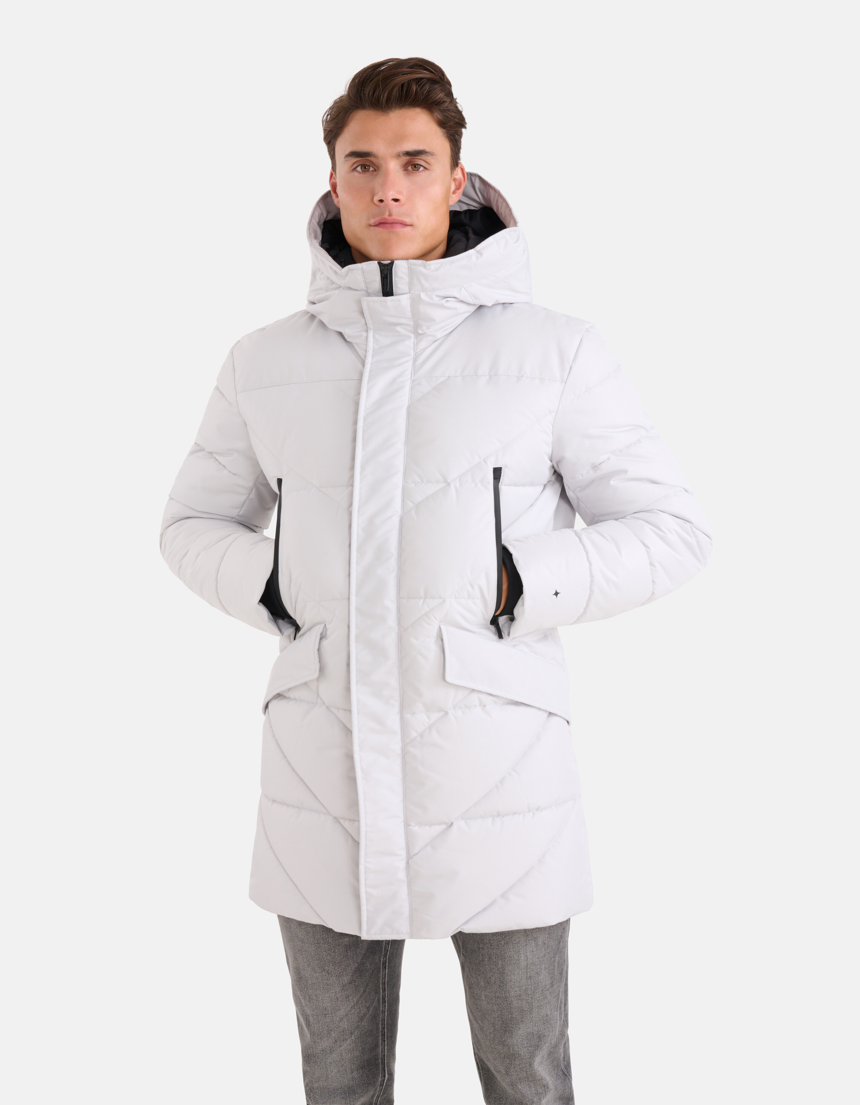 Steppjacke Hellgrau SHOEBY MEN