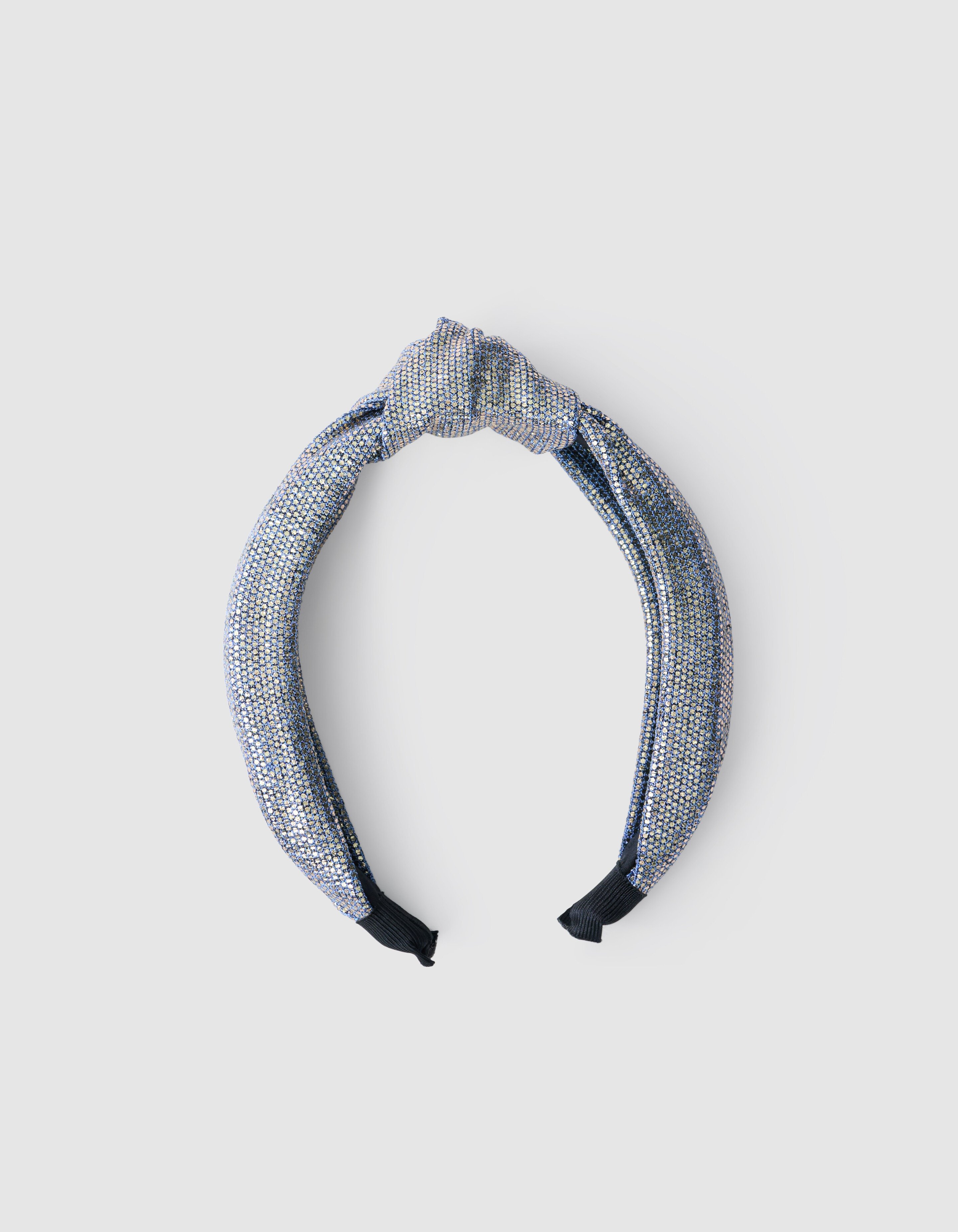 Metallic Stirnband Blau/Silber SHOEBY ACCESSOIRES