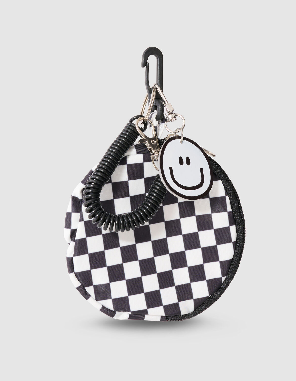 Smile Square Schl&uuml;sselanh&auml;nger Schwarz SHOEBY ACCESSOIRES