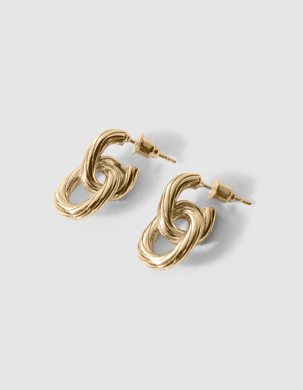 De Small Double Oval Oorbellen Goud geven iedere l SHOEBY ACCESSOIRES