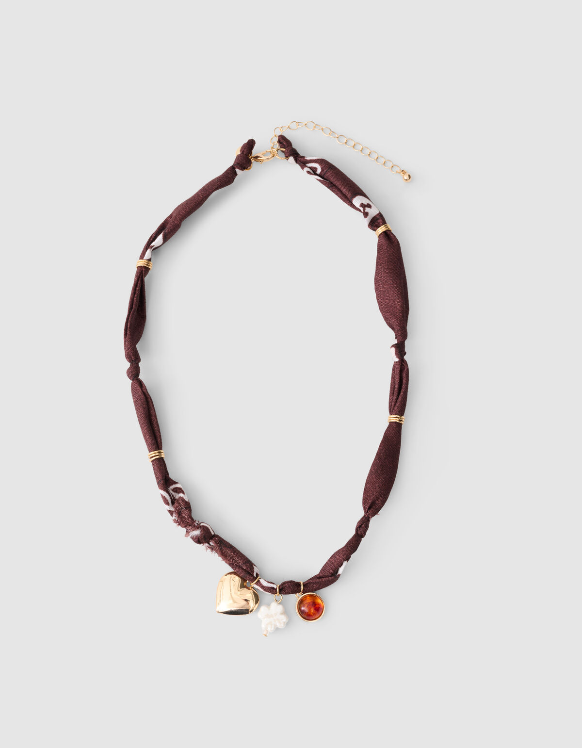 Bandana Charm Halskette Braun SHOEBY ACCESSOIRES
