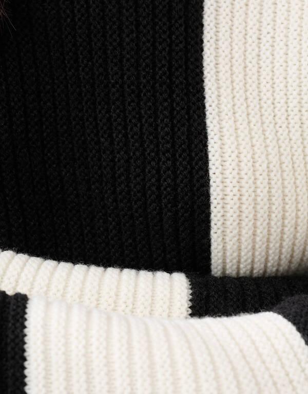 Streifen-Pullover Schwarz/Weiß SHOEBY WOMEN