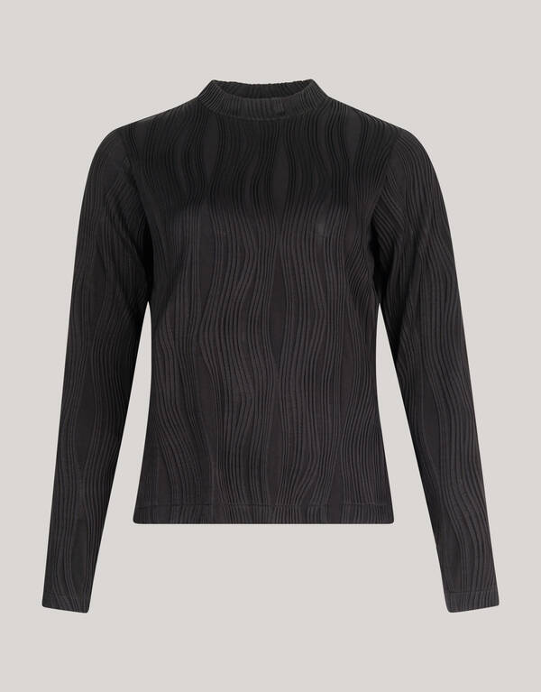 Swirl Crinkle Top Schwarz SHOEBY WOMEN