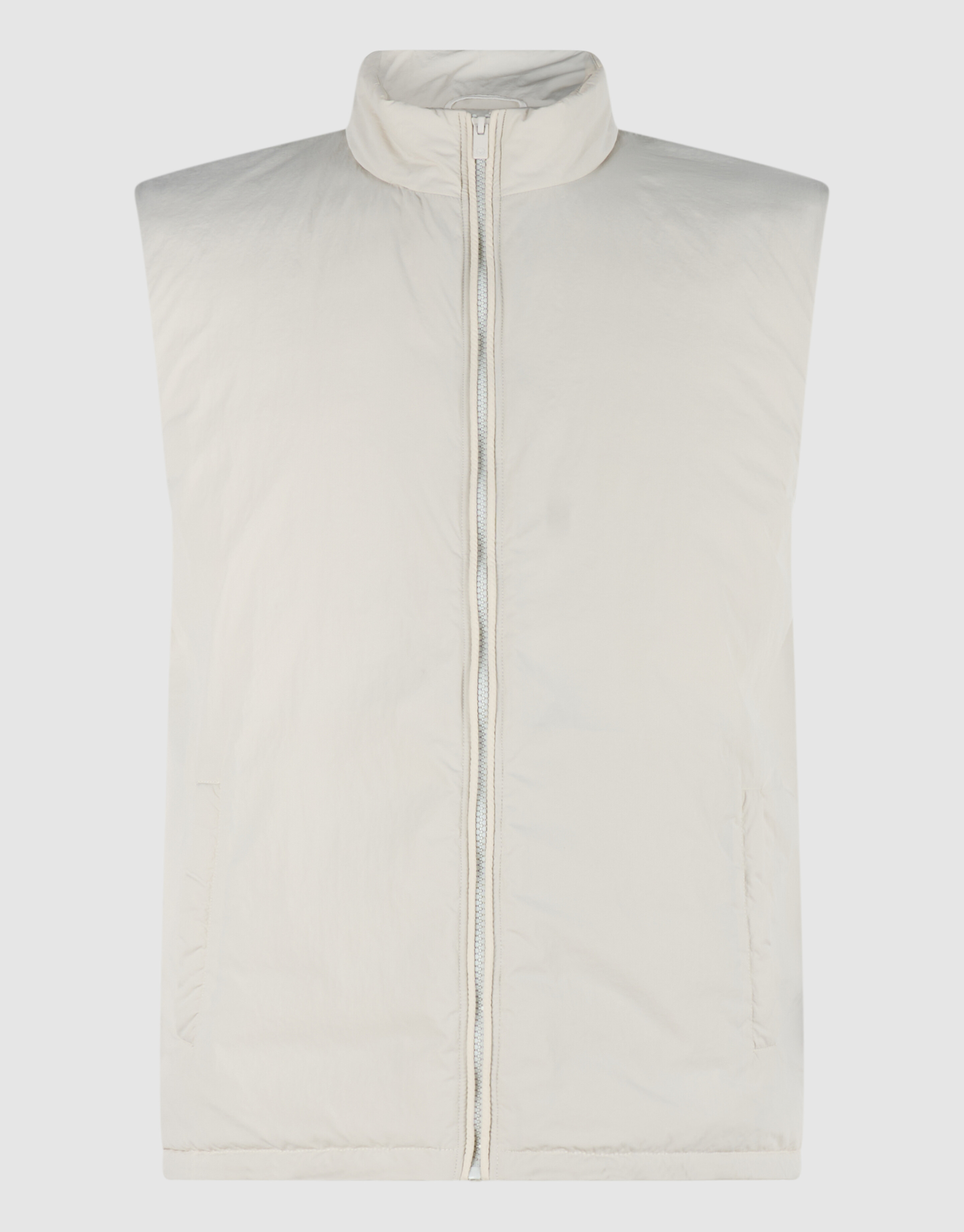 Bodywarmer mit Logo in Regular Fit Sand SHOEBY MEN