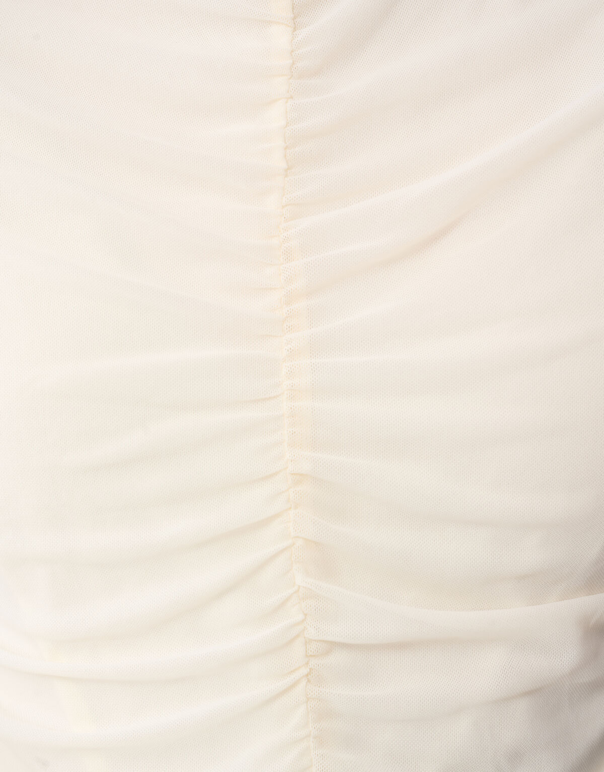 Transparenter Mesh-Top in Cremeweiß SHOEBY WOMEN