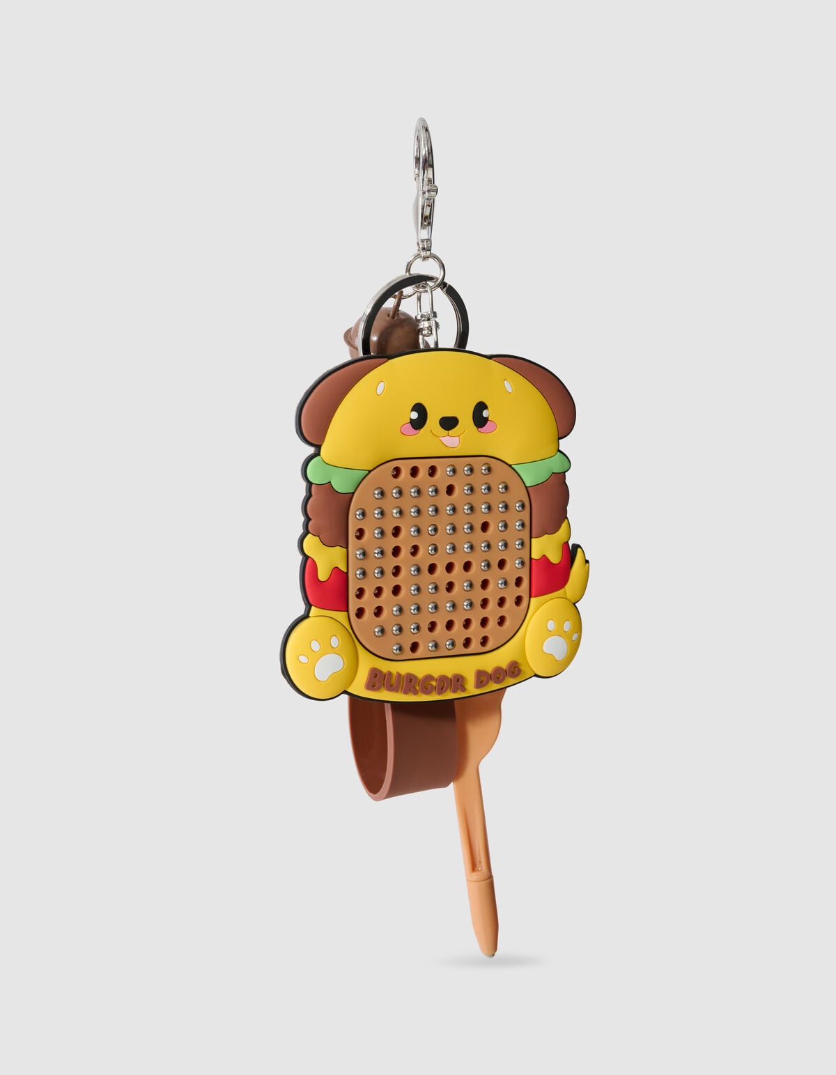 Burger Hund Schl&uuml;sselanh&auml;nger Braun SHOEBY ACCESSOIRES