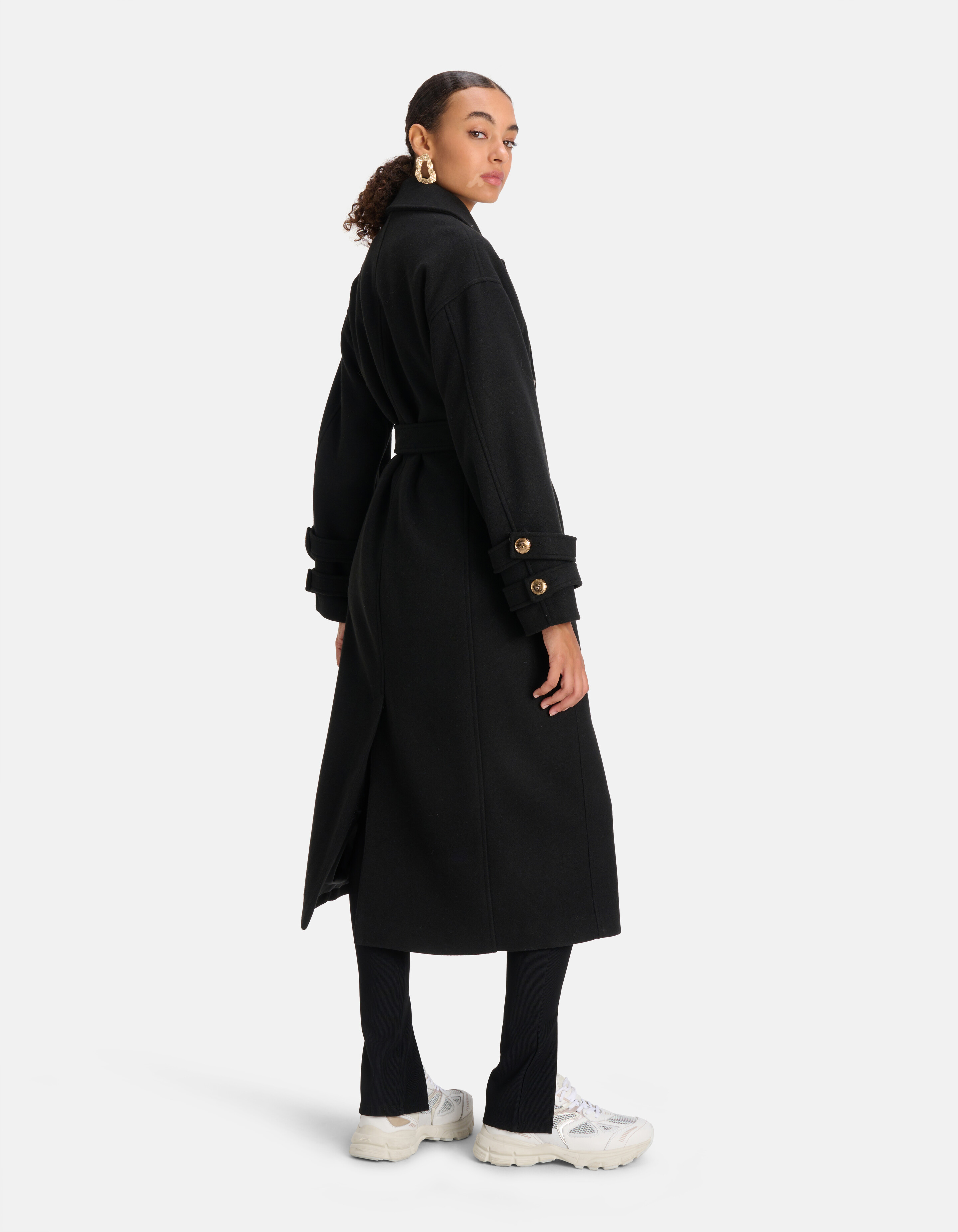 Langer Mantel Schwarz SHOEBY WOMEN