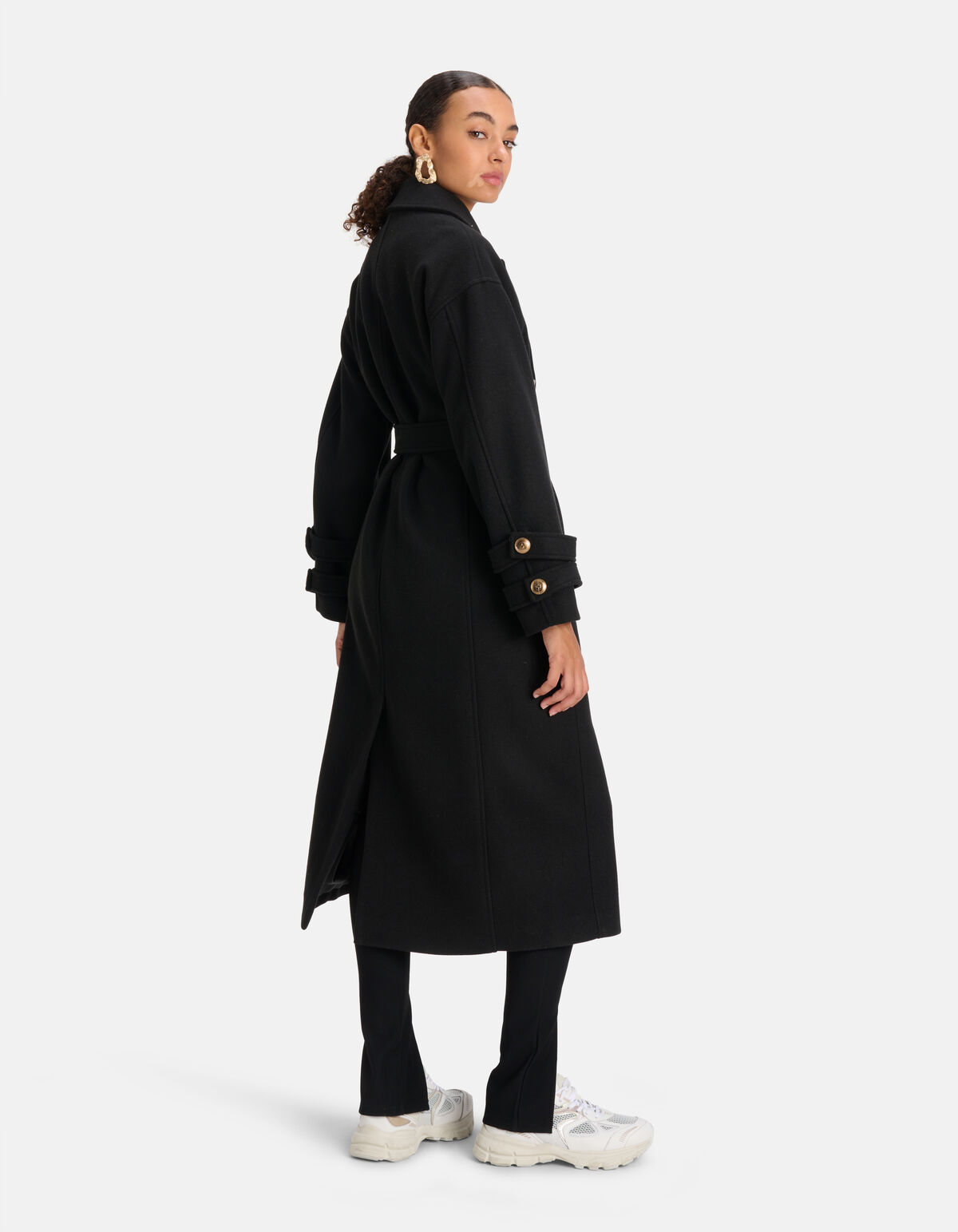 Langer Mantel Schwarz SHOEBY WOMEN
