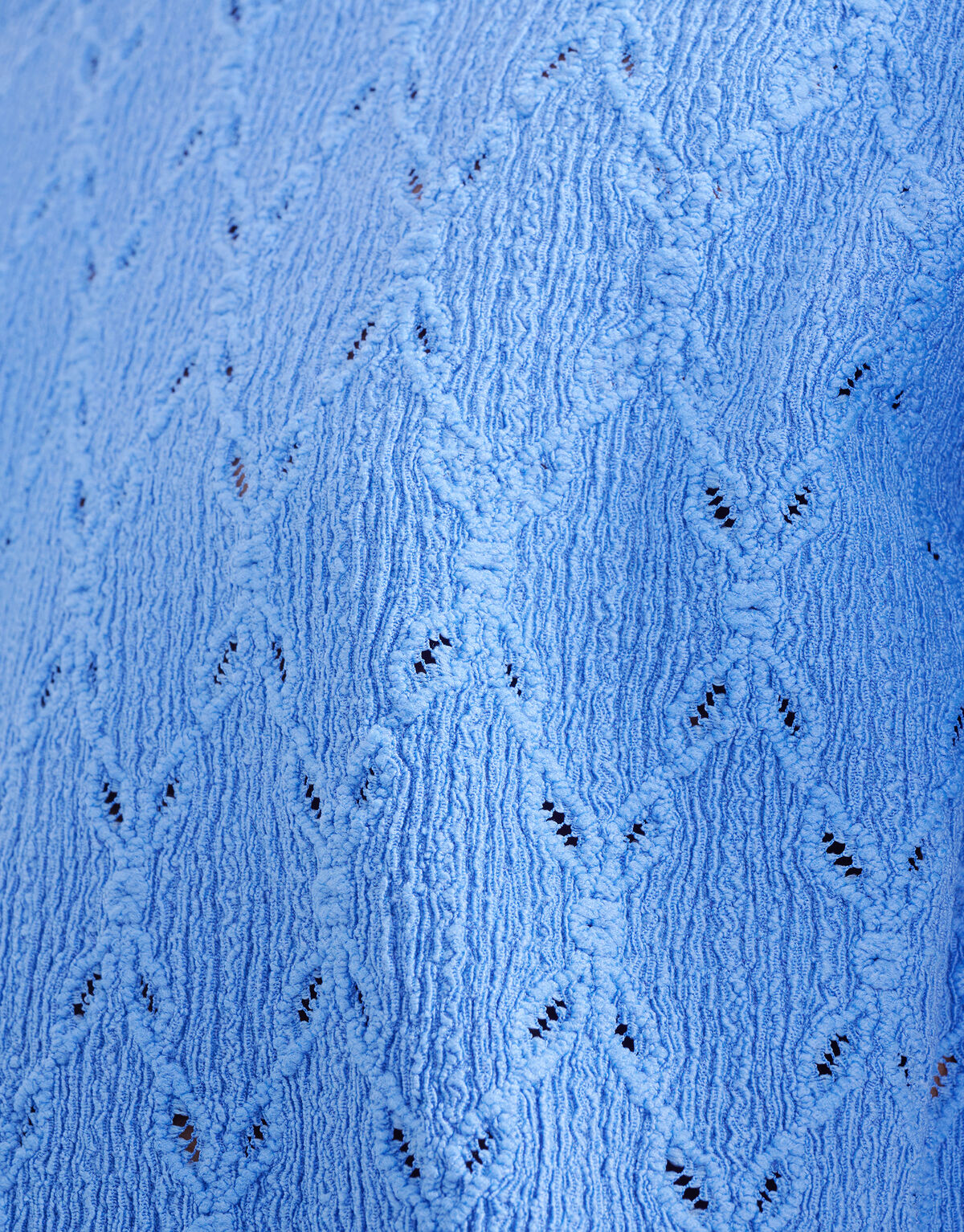 Ajour Ruffle Top Blauw SHOEBY GIRLS