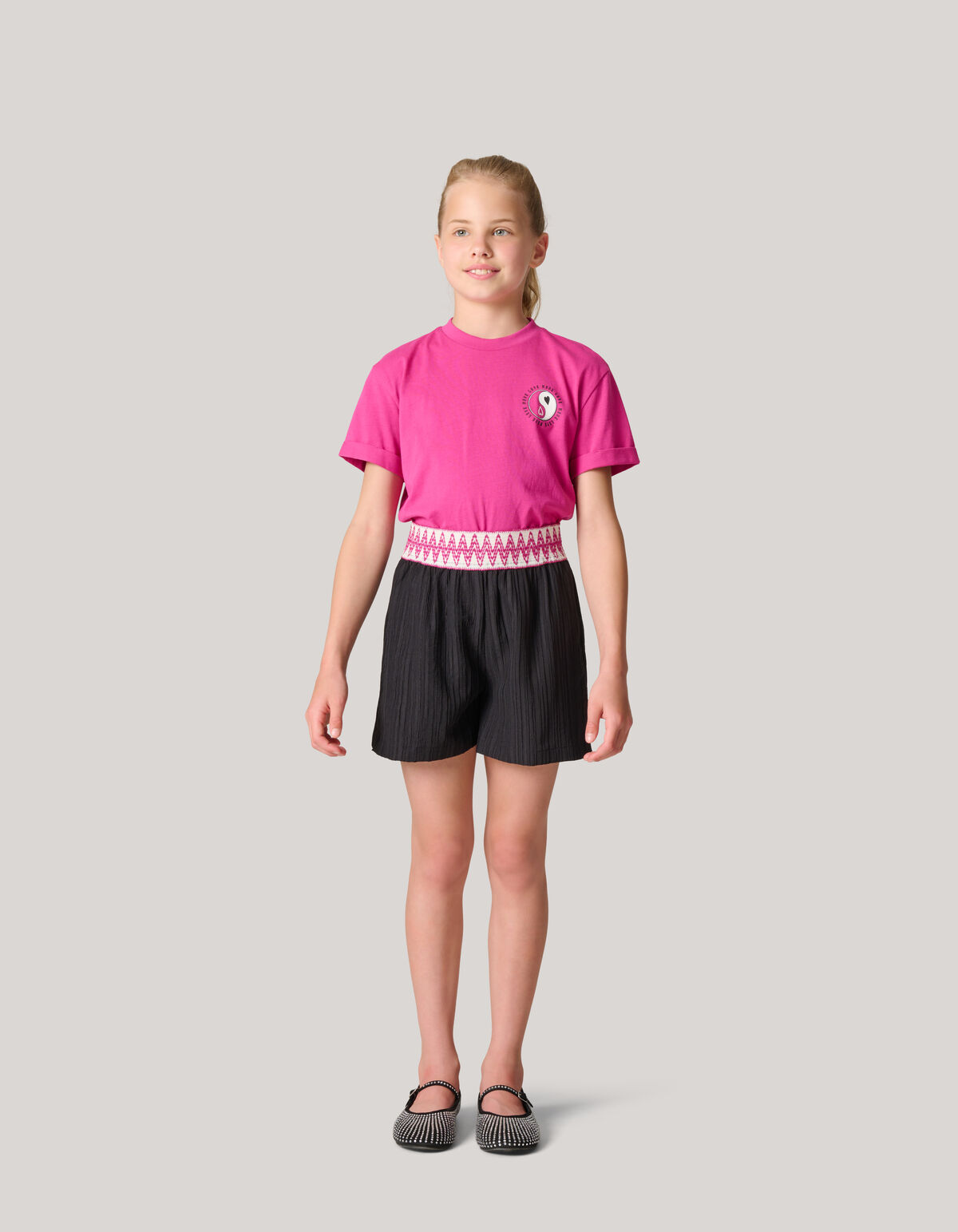 Structuur Short Zwart SHOEBY GIRLS
