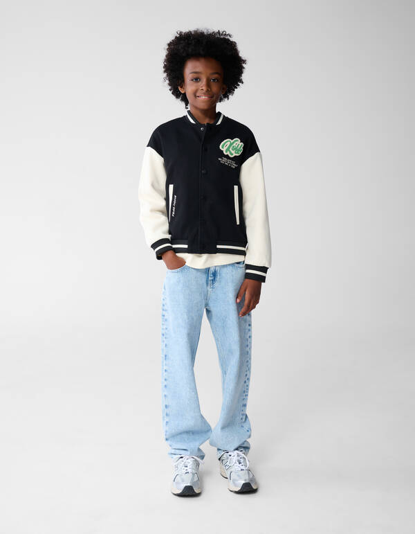 Kick Off Artwork Bomber Schwarz/Weiß SHOEBY BOYS