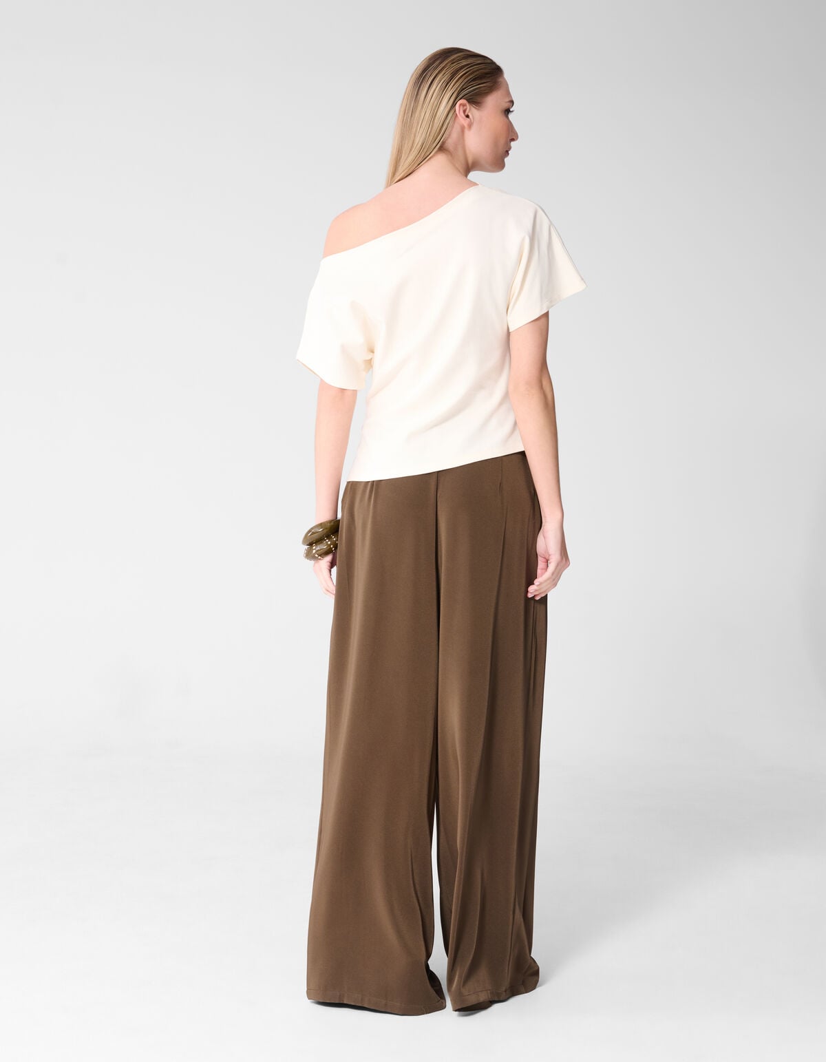 Faltenoberteil mit einer Schulter in Gebrochen Wei SHOEBY WOMEN