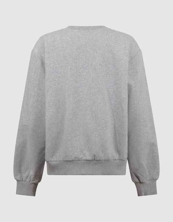 Verzierter Pullover Grau SHOEBY GIRLS