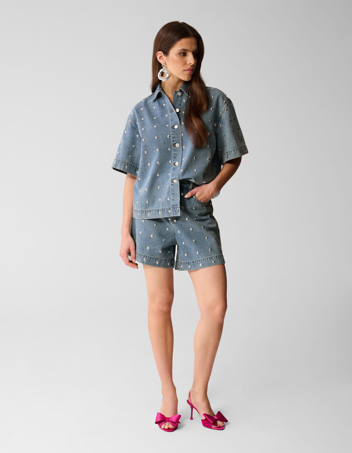 Denim Nieten Kurzer Mittelstein von Lizzy SHOEBY WOMEN