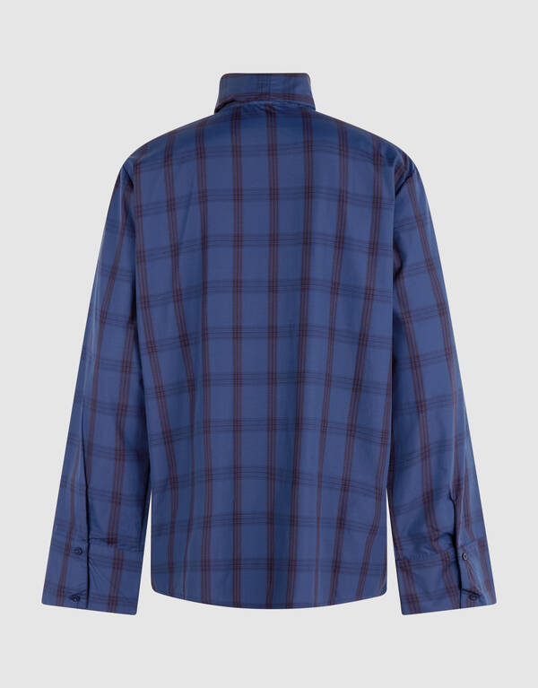 Bluse im Oversize-Schnitt mit Schal Blau SHOEBY WOMEN