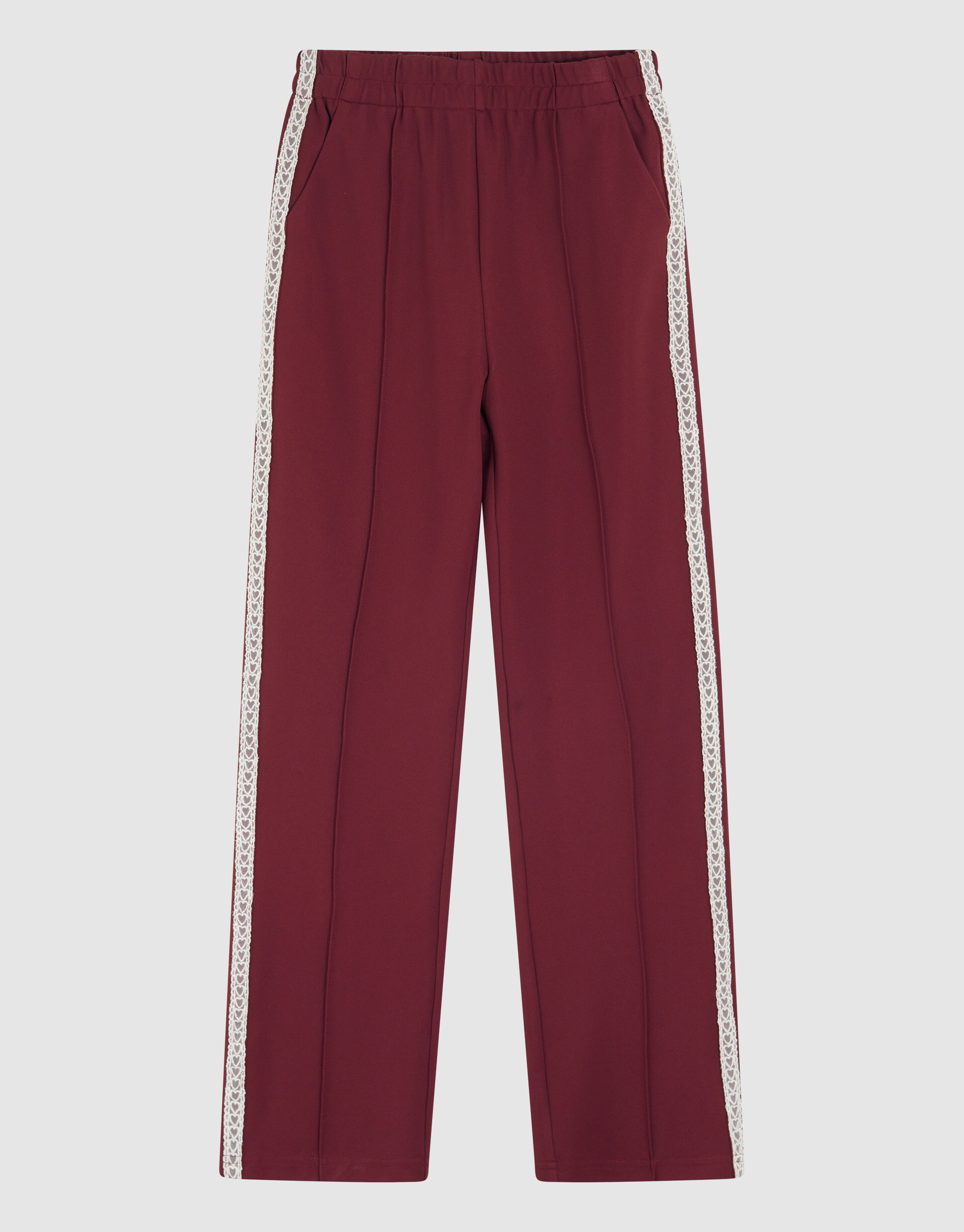 Sportliche Hose mit weitem Bein Dunkelrot SHOEBY GIRLS