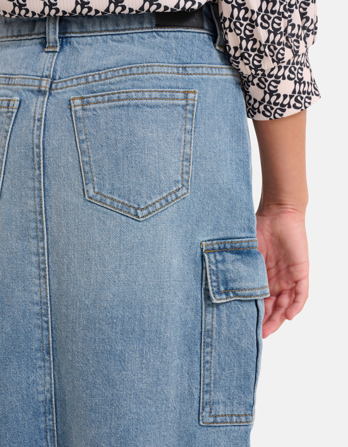 Denim Midi Skirt SHOEBY GIRLS