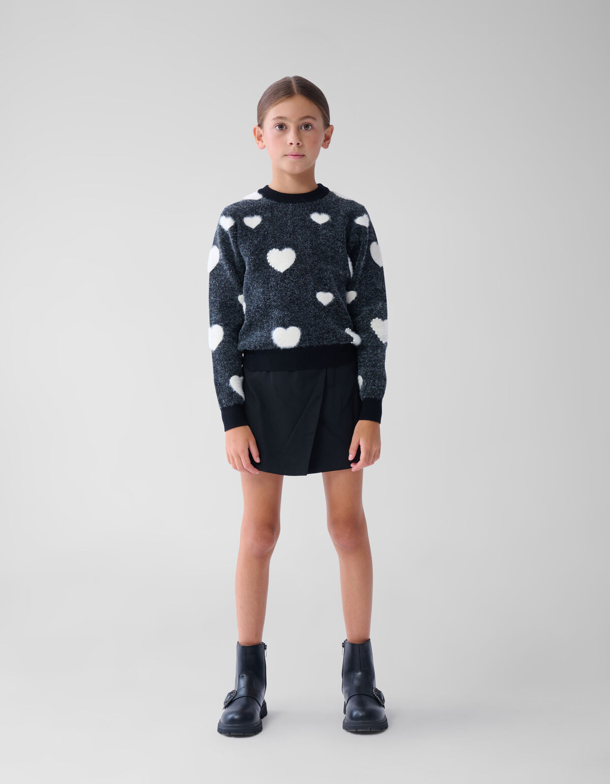 Revers Skort Schwarz SHOEBY GIRLS