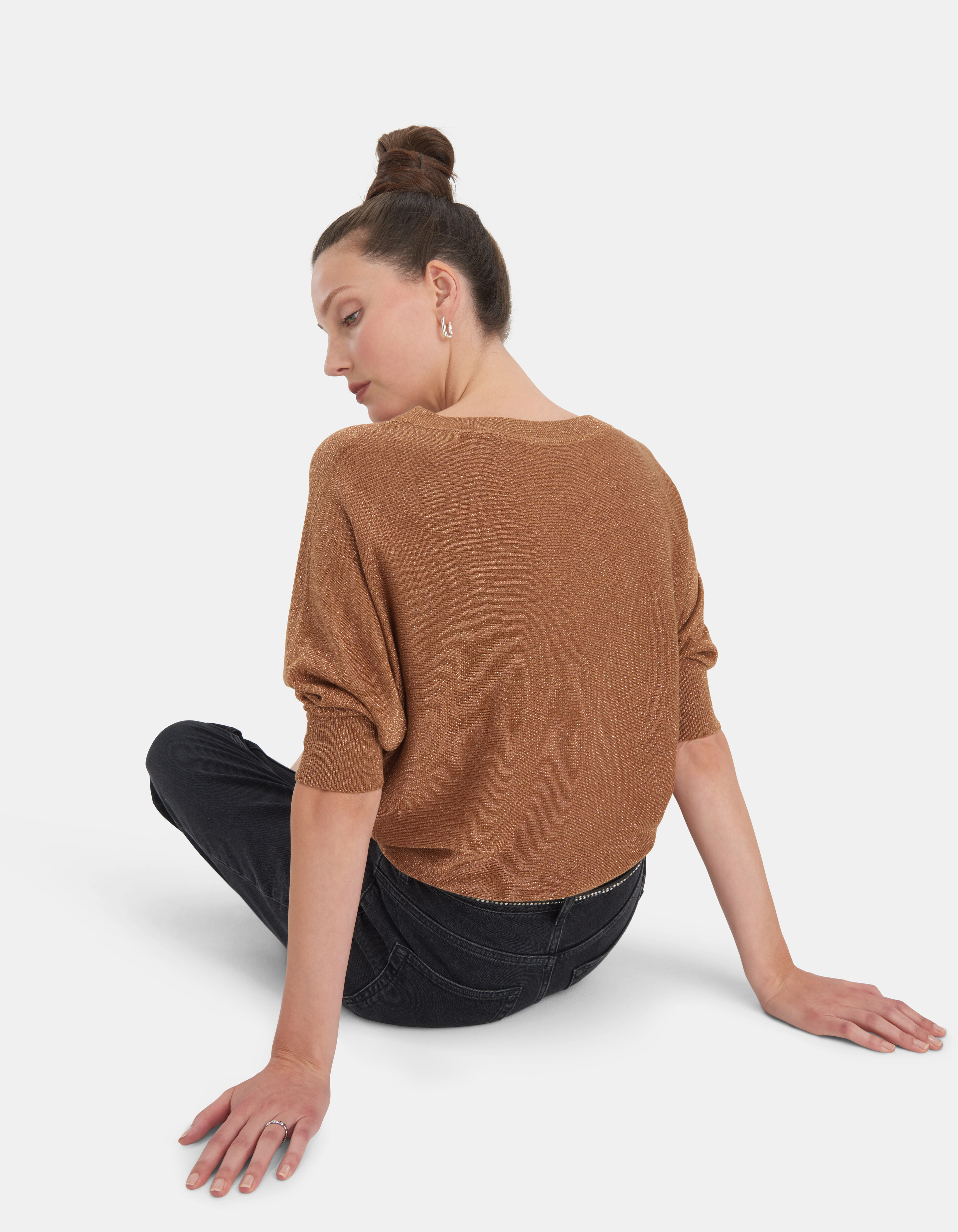 Glitter Batwing Pullover Eksept