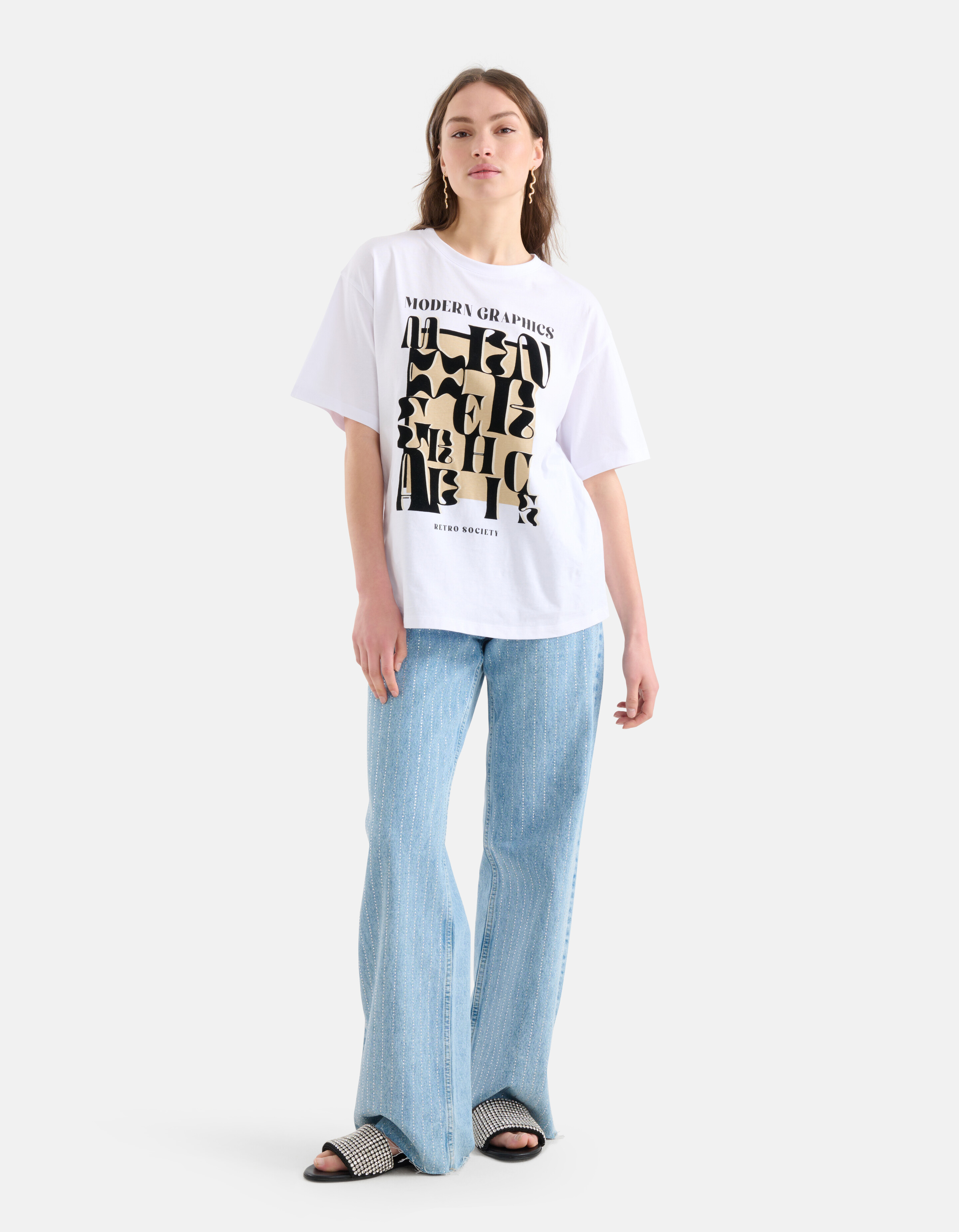 Grafik-T-Shirt Weiß SHOEBY WOMEN