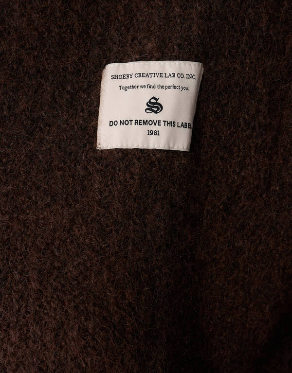 Hairy Button Gilet Dunkelbraun SHOEBY WOMEN