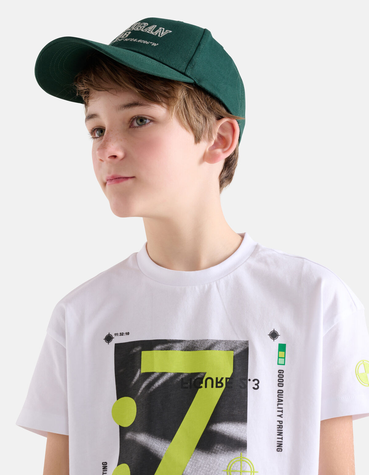 Vintage Stickerei Mütze Dunkelgrün SHOEBY ACCESSOIRES