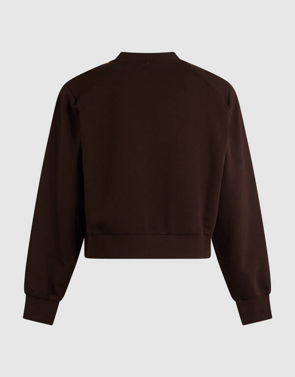 Pullover mit großen Schultern, Braun SHOEBY WOMEN