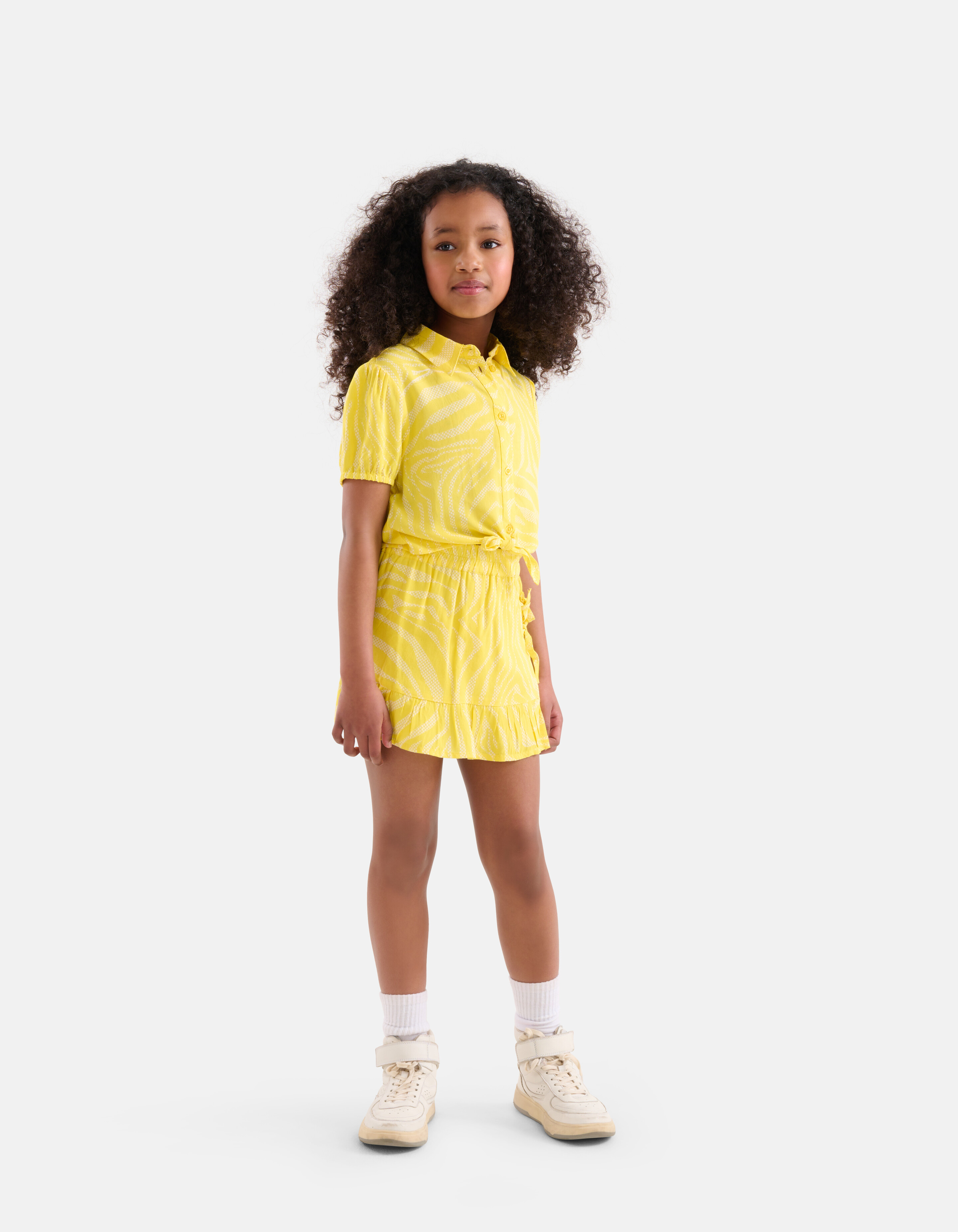 Zebra Print Skort Gelb SHOEBY GIRLS