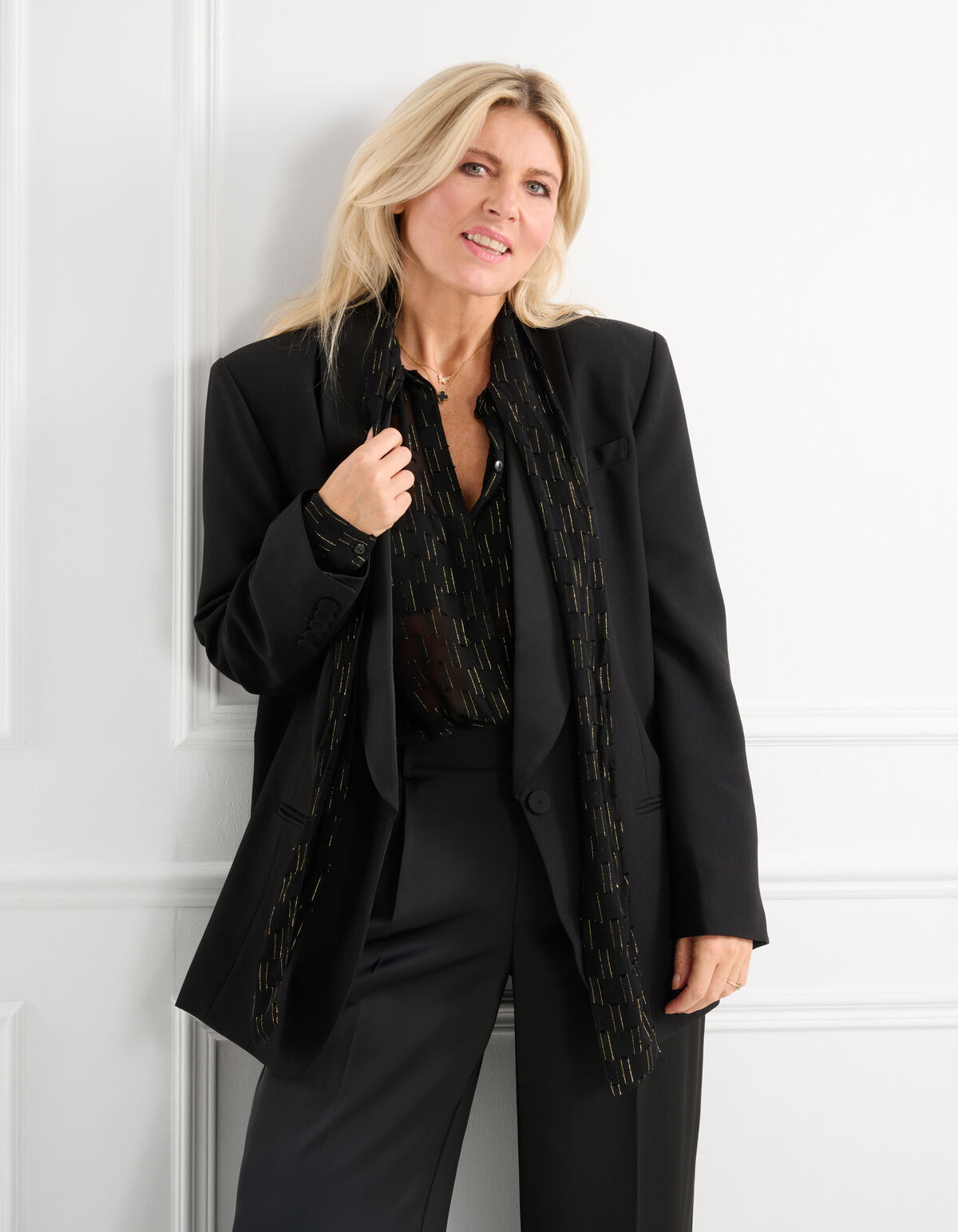 Chiffonbluse Schwarz SHOEBY WOMEN