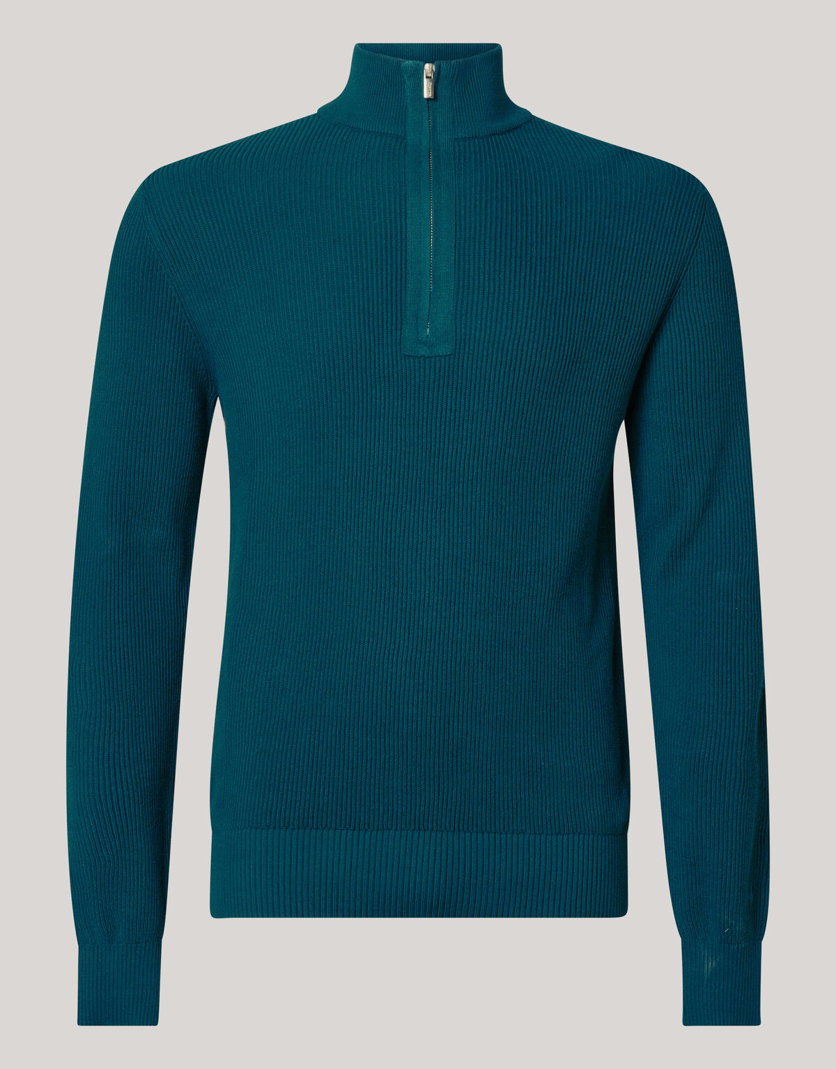 Pullover mit Rei&szlig;verschluss Dunkelgr&uuml;n SHOEBY MEN