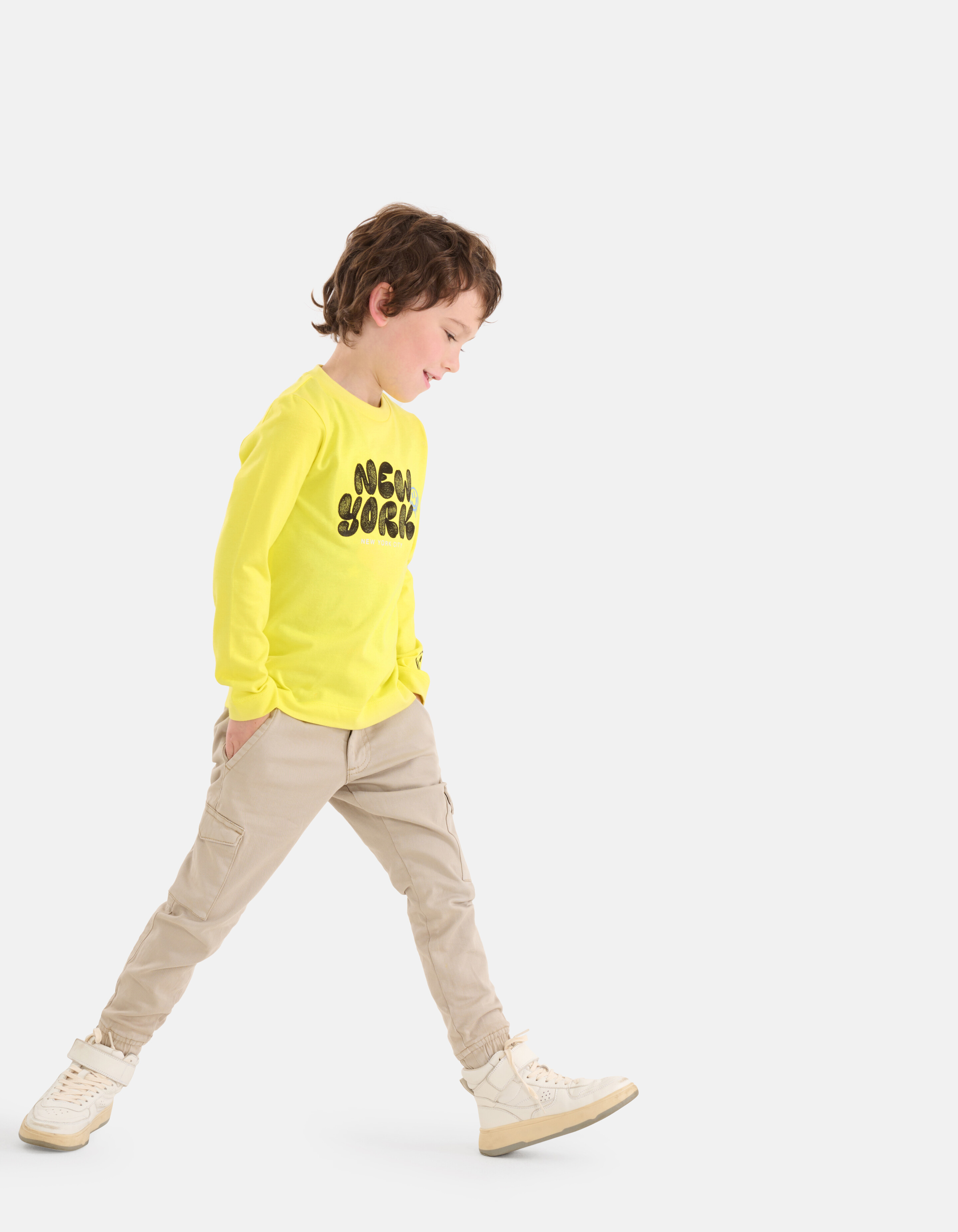 Stickerei Longsleeve Gelb SHOEBY BOYS