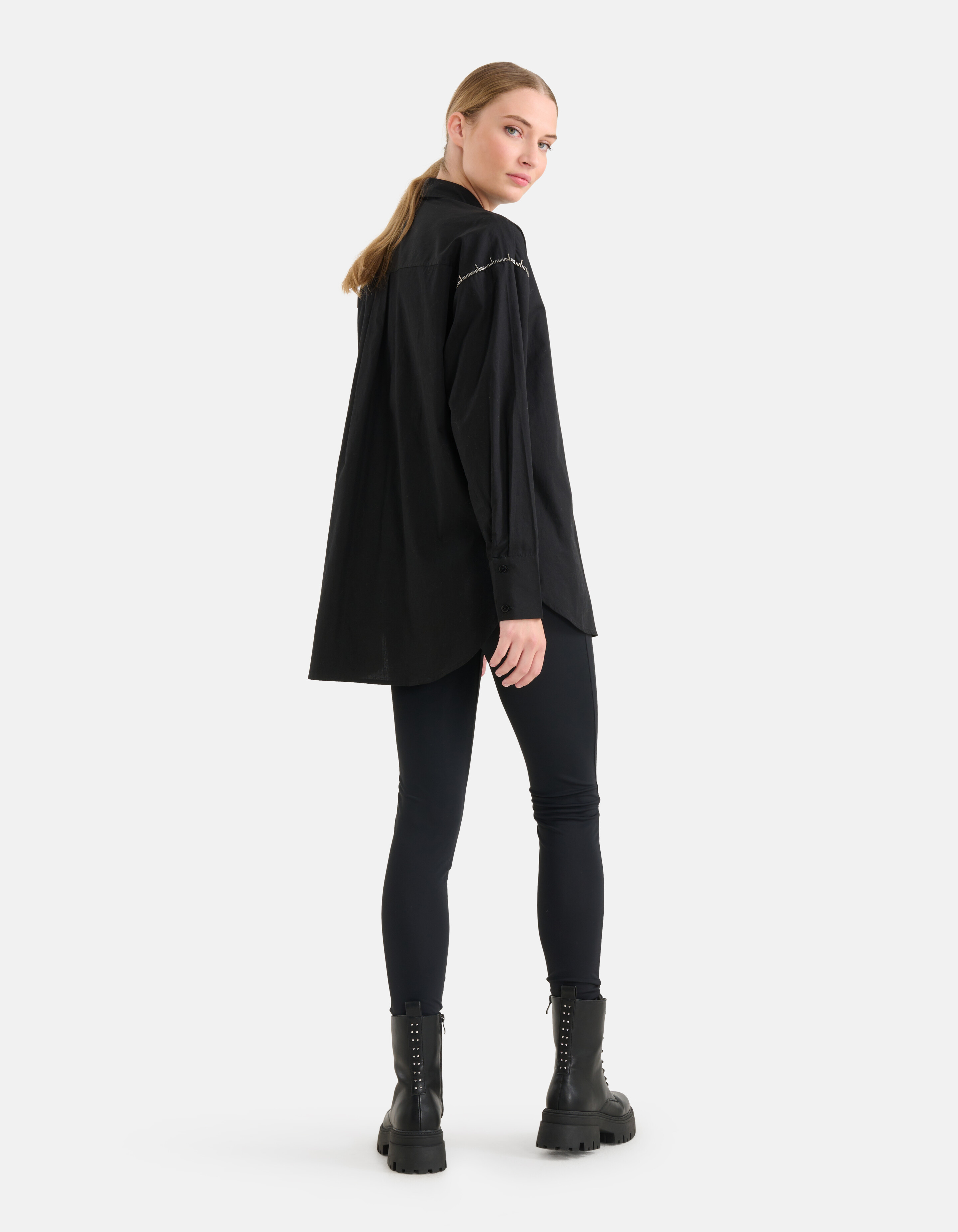 Strassbluse Schwarz SHOEBY WOMEN