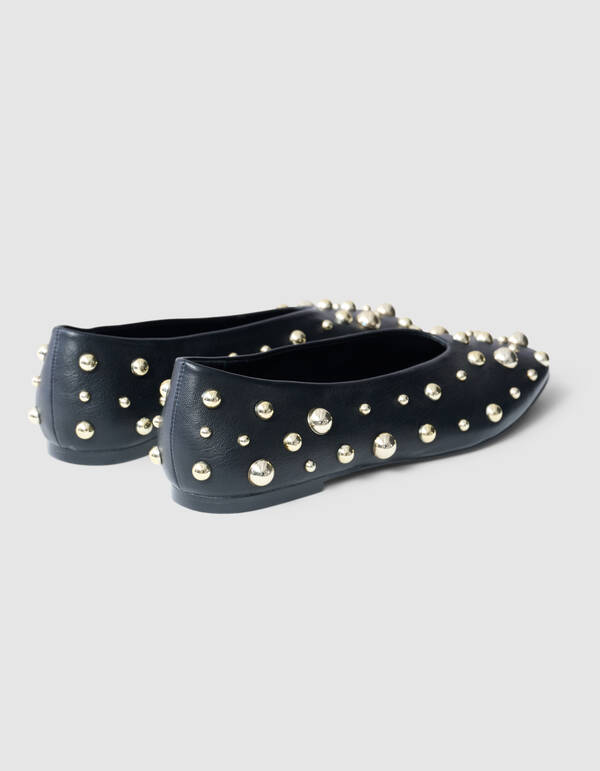 Nieten Ballerinas Schwarz SHOEBY SHOES