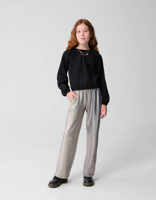 Metallic Hose Blau SHOEBY GIRLS