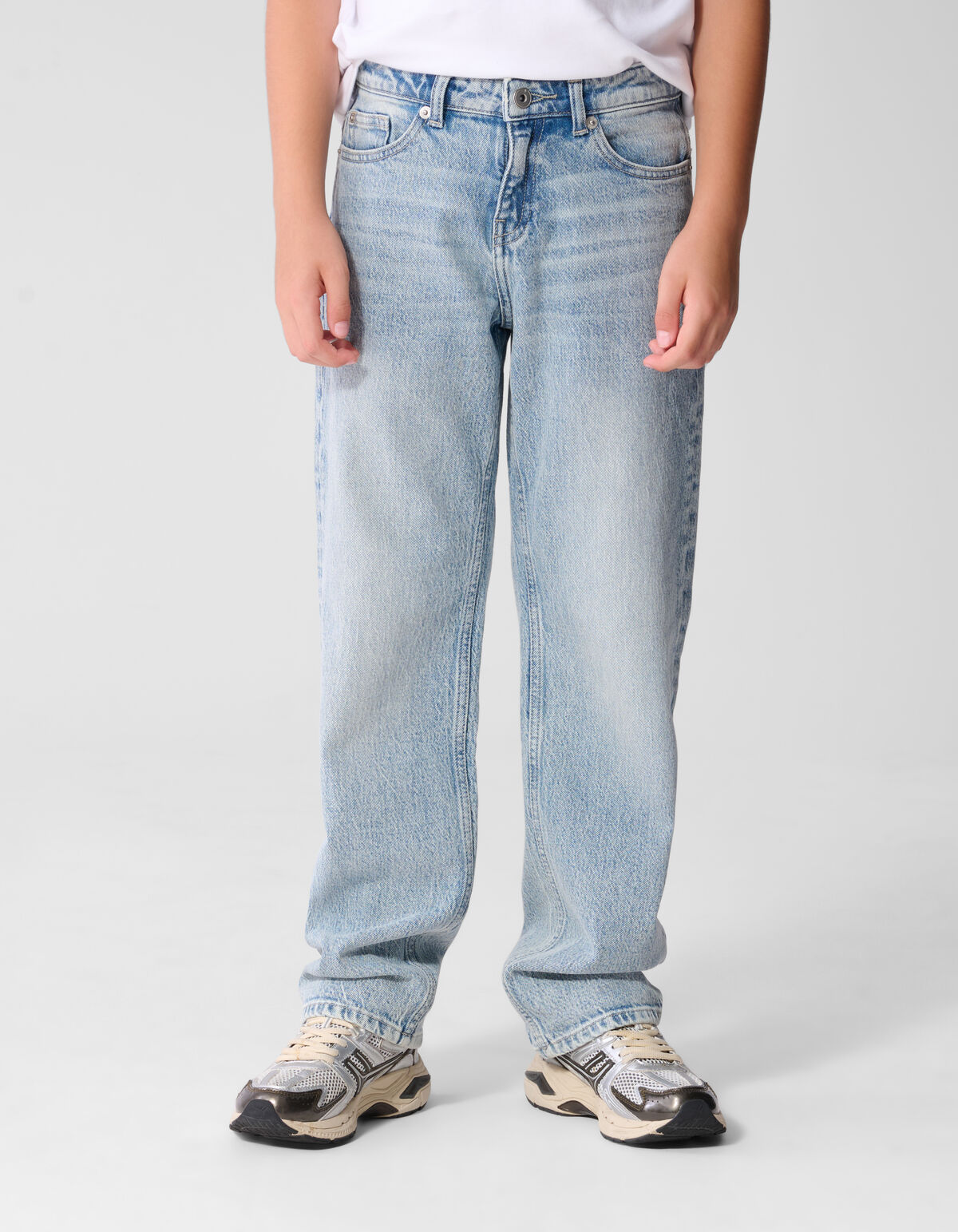 Baggy Fit Jeans Hellblau SHOEBY BOYS