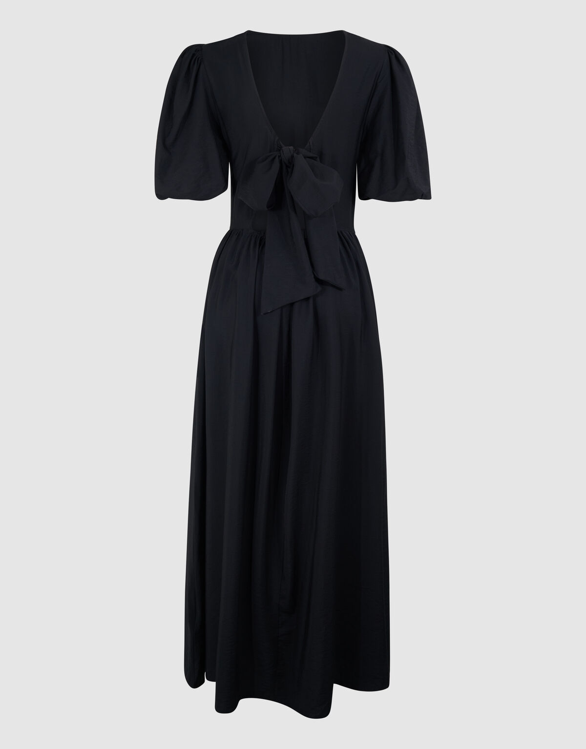 Maxikleid mit Schleife Schwarz SHOEBY WOMEN