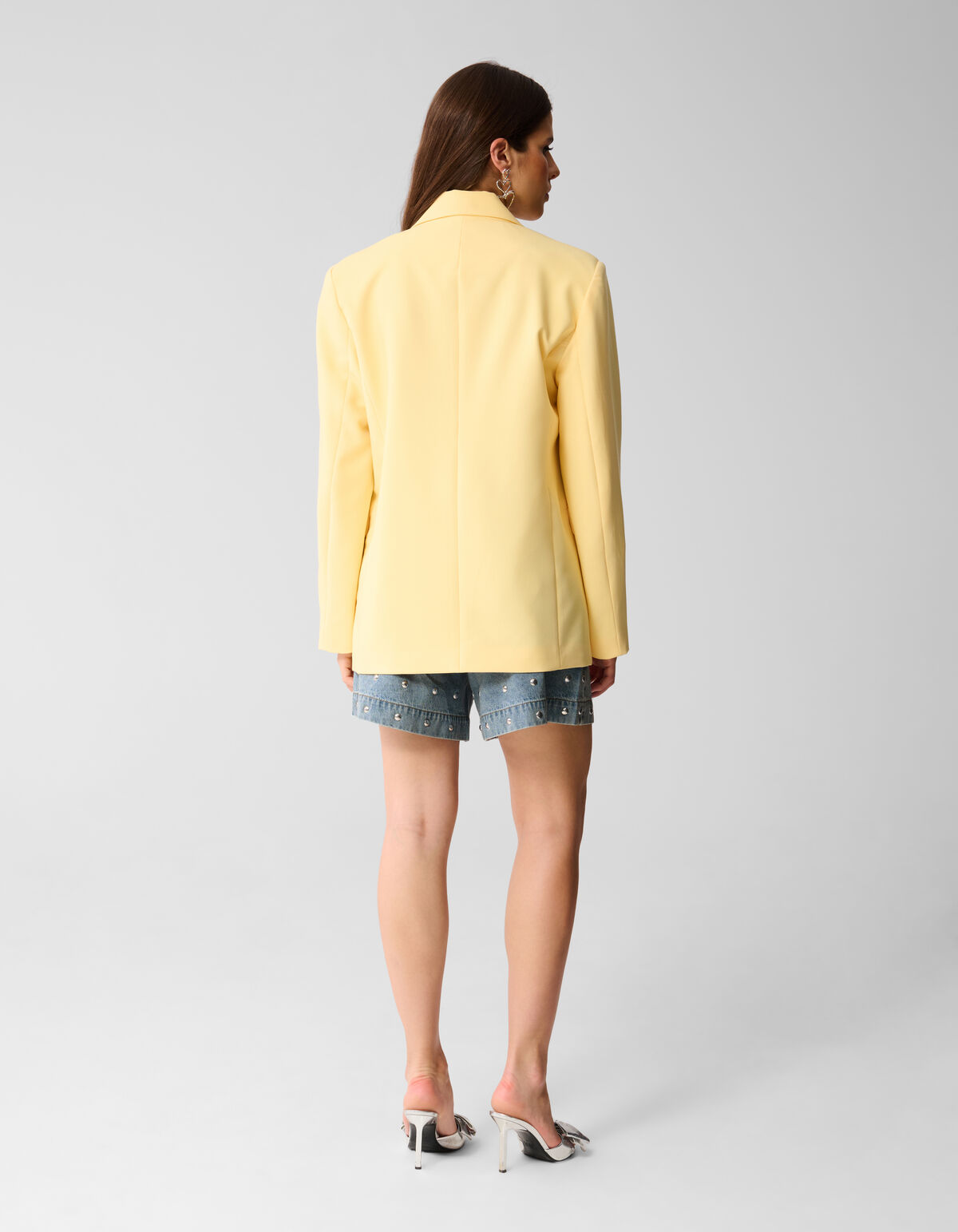 Übergroßer Blazer mit Schleife Hellgelb von Lizzy SHOEBY WOMEN