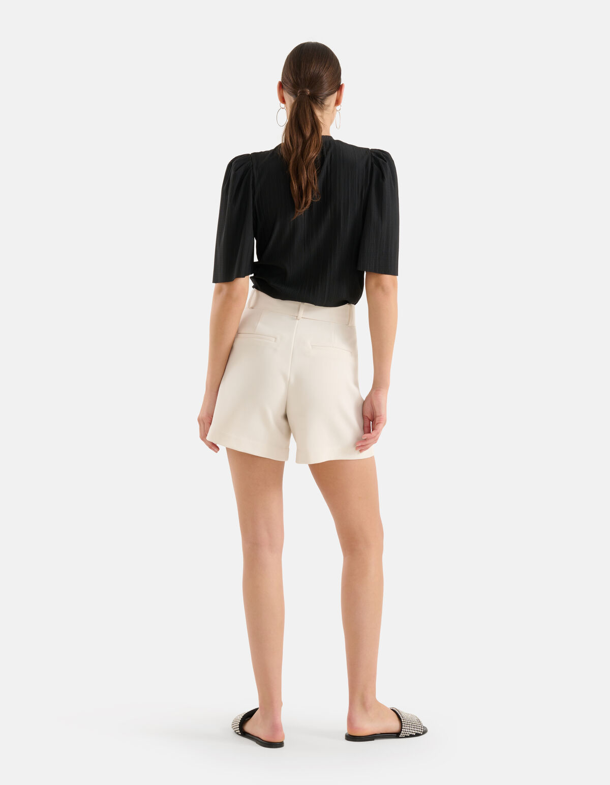 Crinkle Top Schwarz SHOEBY WOMEN