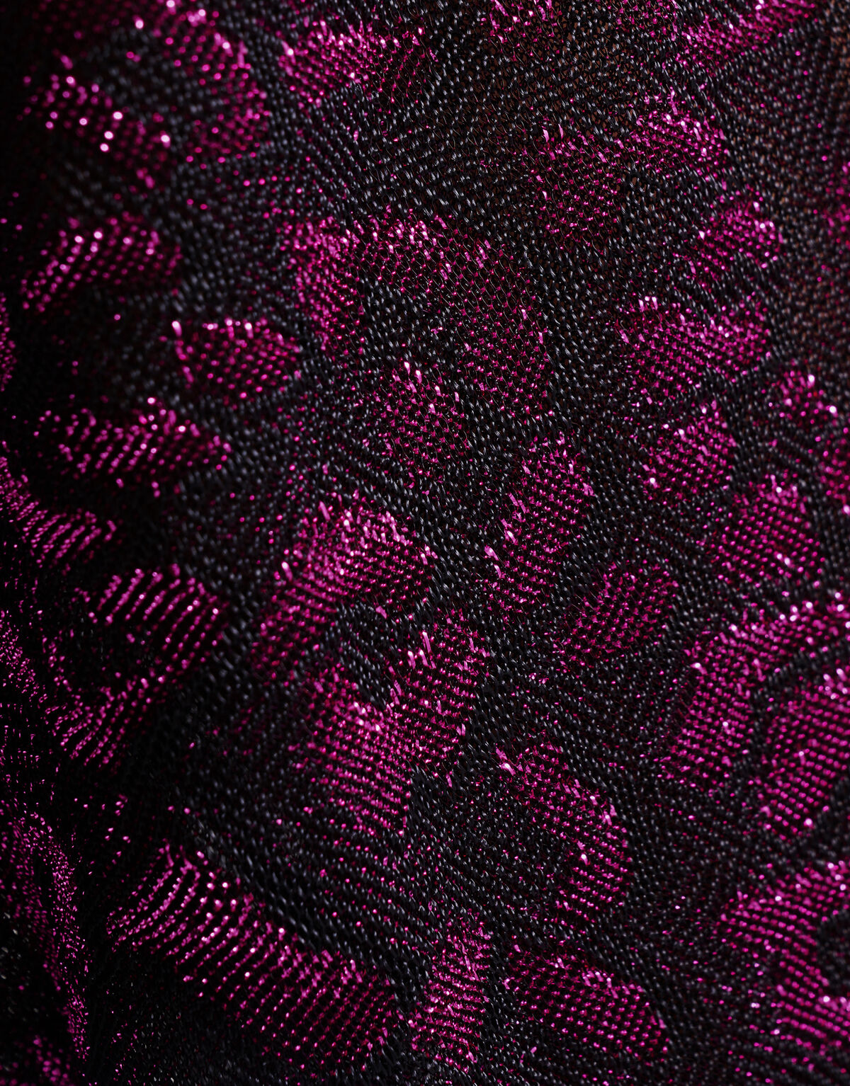 Lurex-Langarmtop Lila SHOEBY WOMEN