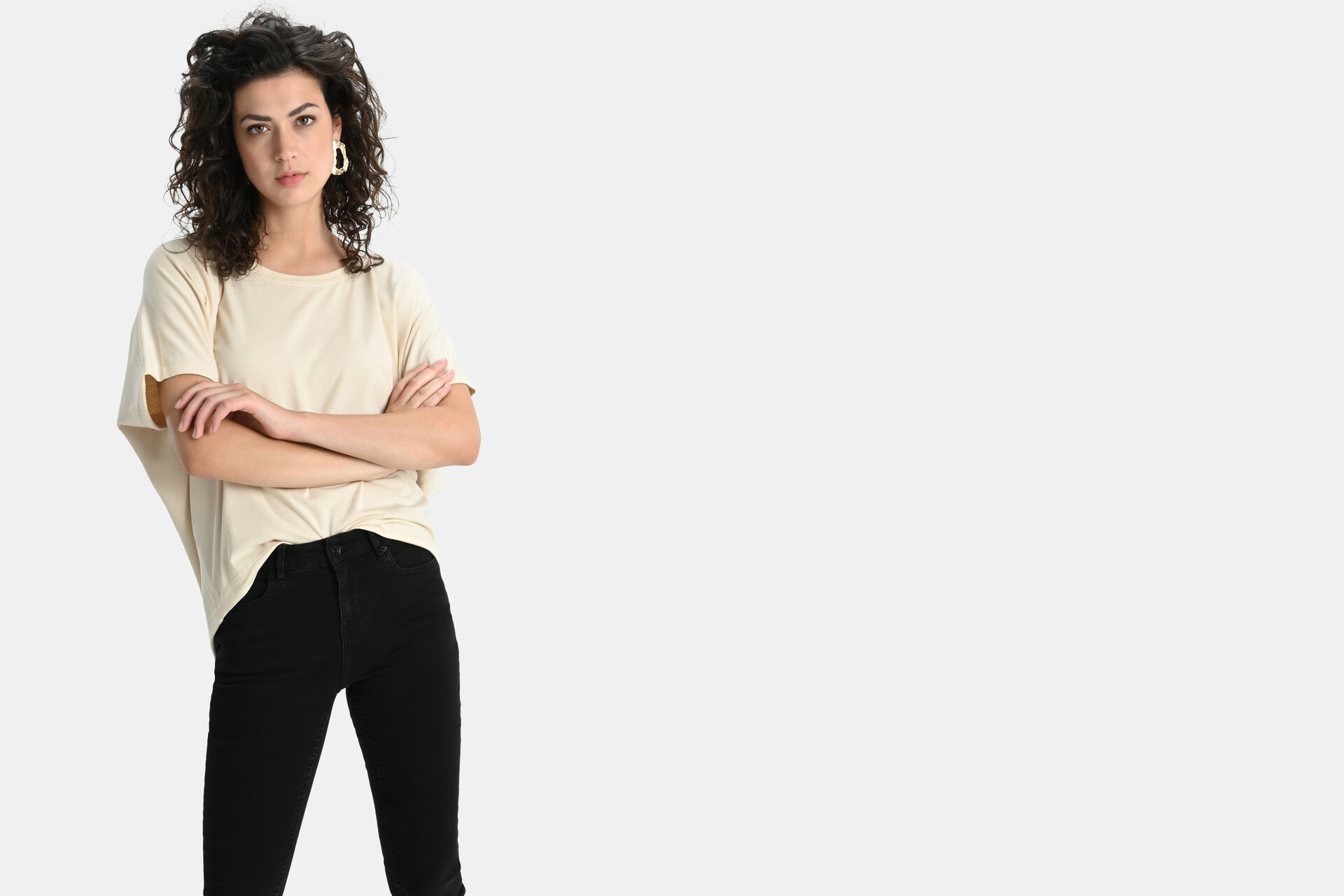 T-Shirt aus Baumwolle Beige SHOEBY WOMEN