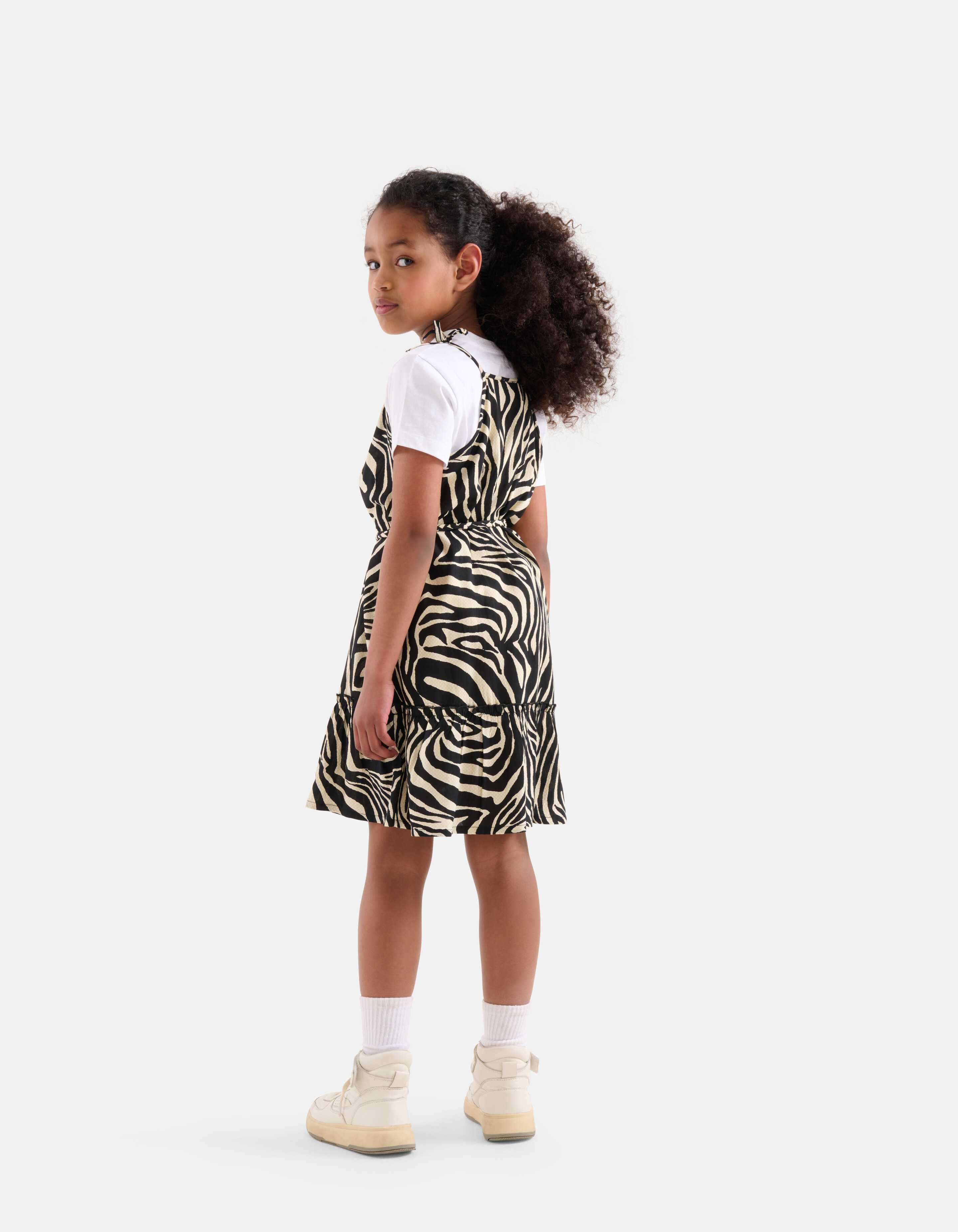 Zebrakleid Schwarz/ Off-white SHOEBY GIRLS