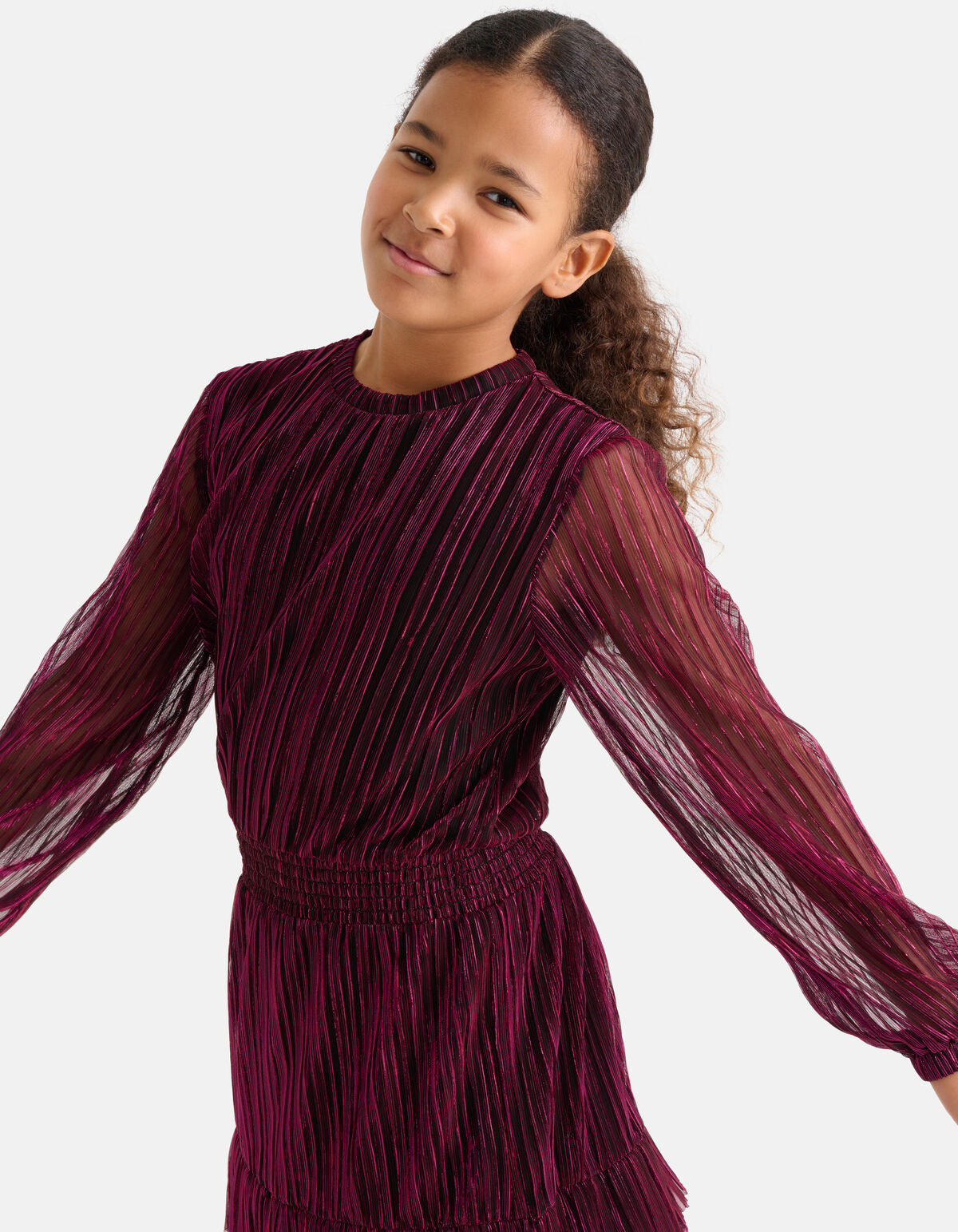 Crinkle Kleid Rosa SHOEBY GIRLS
