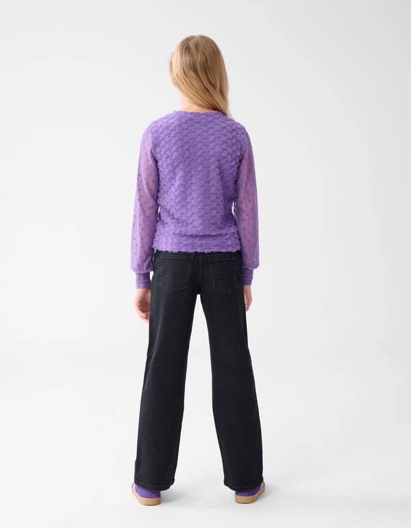 Strass Herz Straight Fit Jeans Schwarz SHOEBY GIRLS