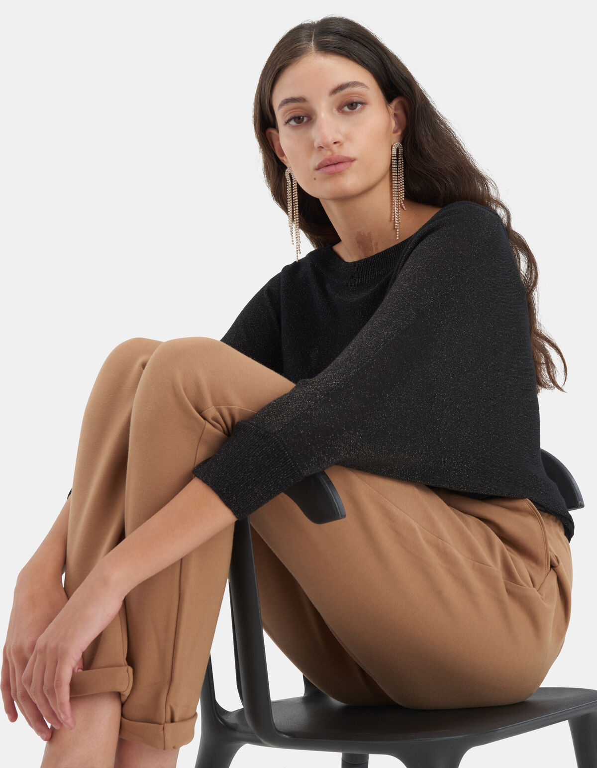 Glitter Batwing Pullover EKSEPT