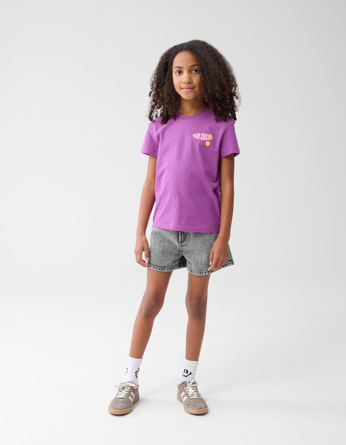 Artwork T-shirt Dunkelviolett SHOEBY GIRLS
