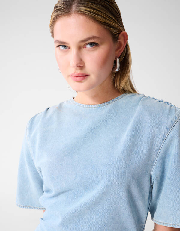 Denim Mini Kleid Gebleicht SHOEBY WOMEN