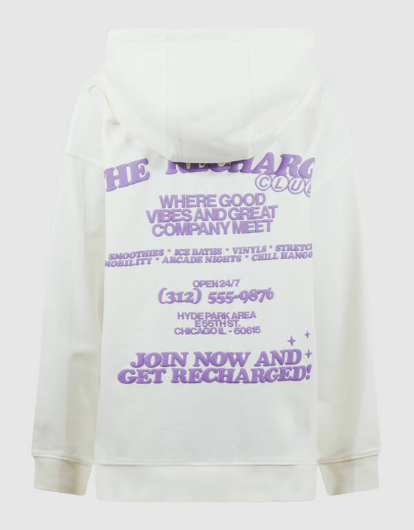 Recharged Artwork Hoodie Off White SHOEBY BOYS